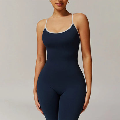 Cross Back Yoga Jumpsuit