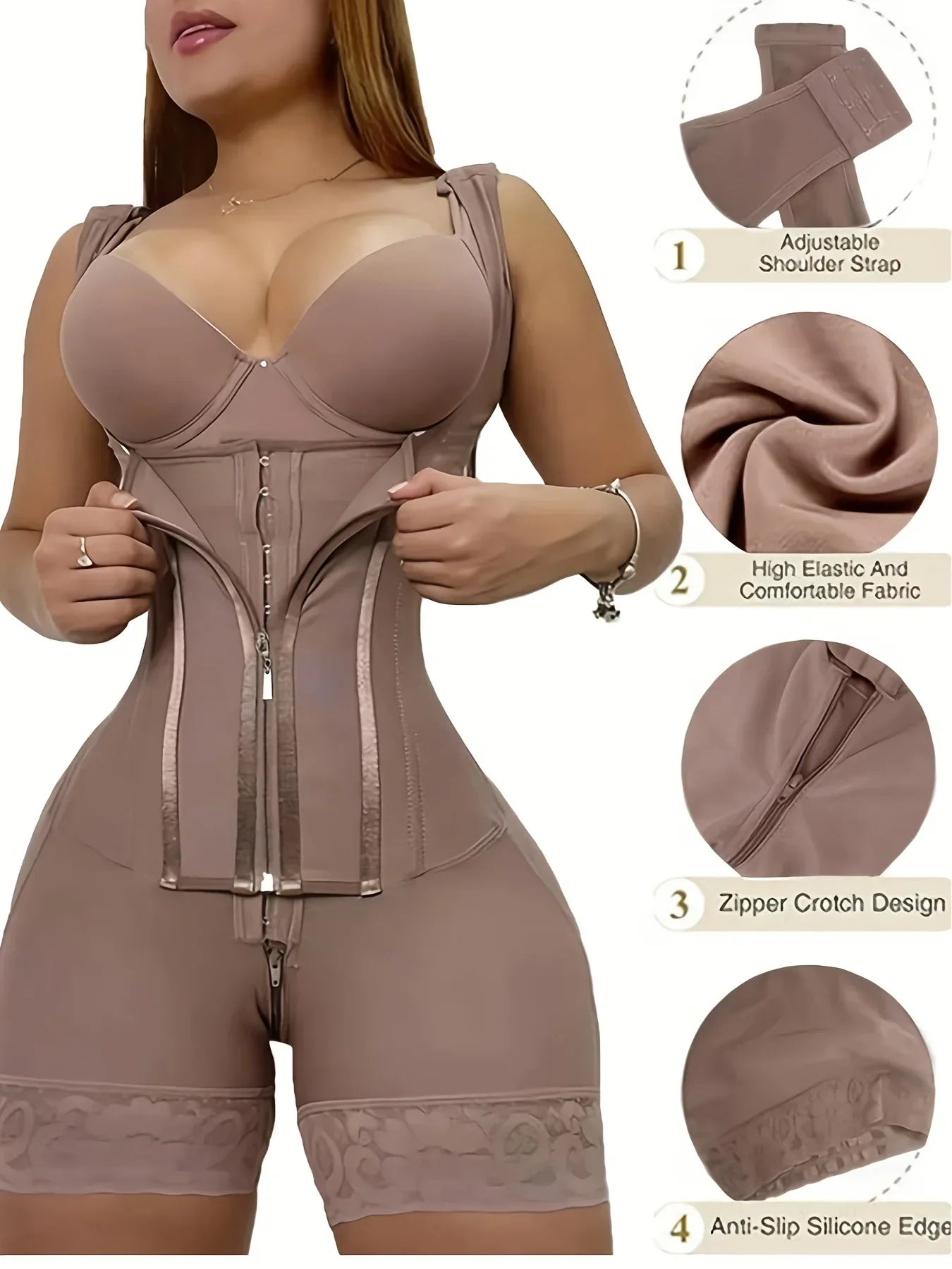 Waist Trainer Tummy Control & Butt Lifting Body Shaper