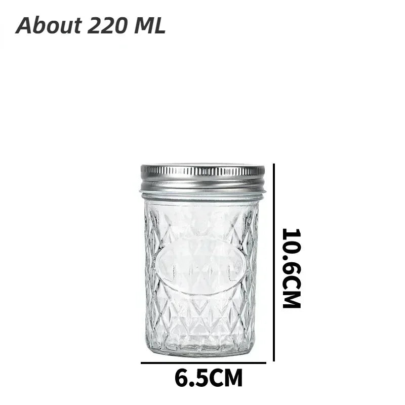 Canning Jars With Food grade safe metal Lids