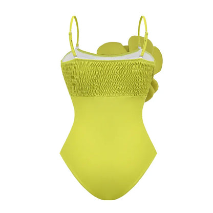 New Flower One Piece Luxury Swimsuit