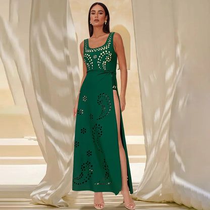 2Pcs Laser Cut Swimsuit