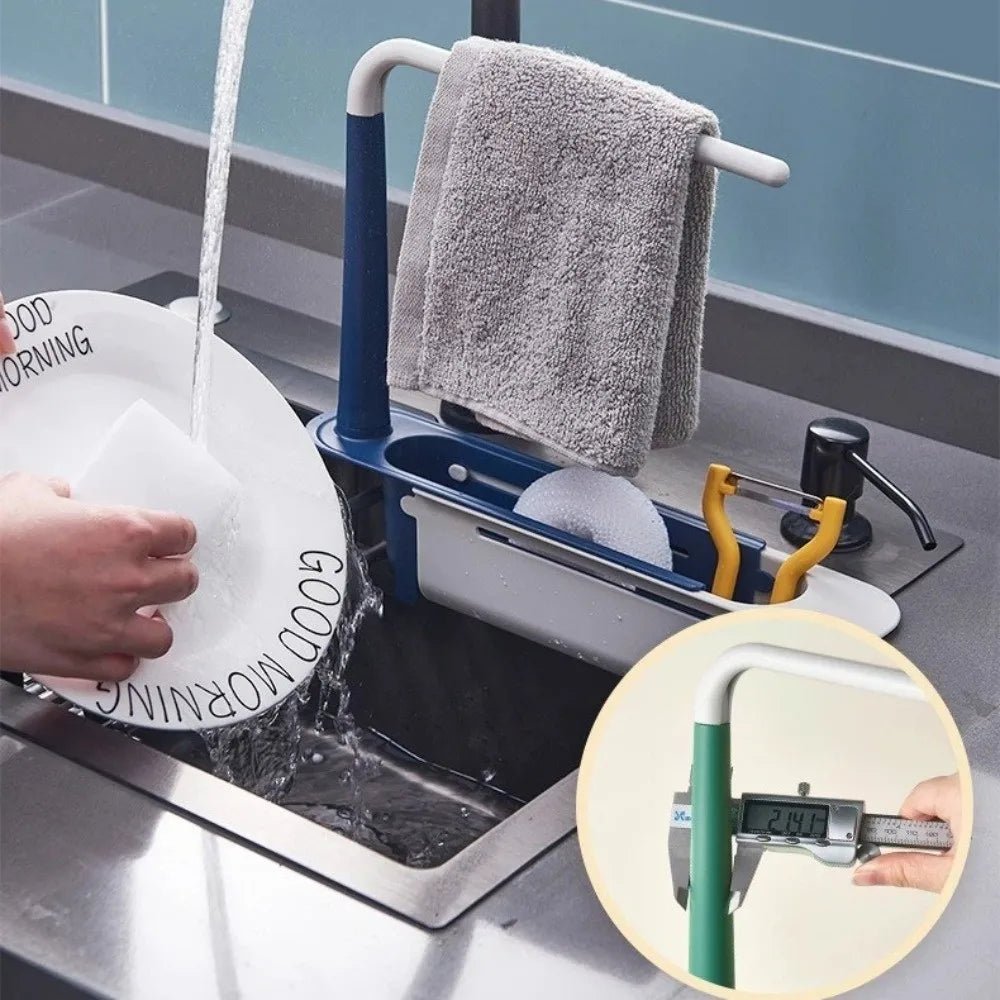 Quality With Drainer Basket Sink Organizer