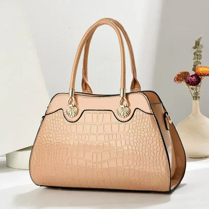 Large-capacity Embossed Handbag