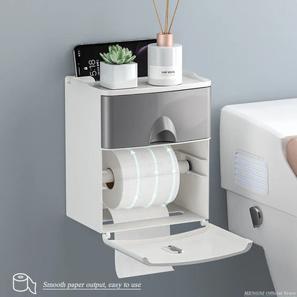 Wall Mount toilet Roll Organizer