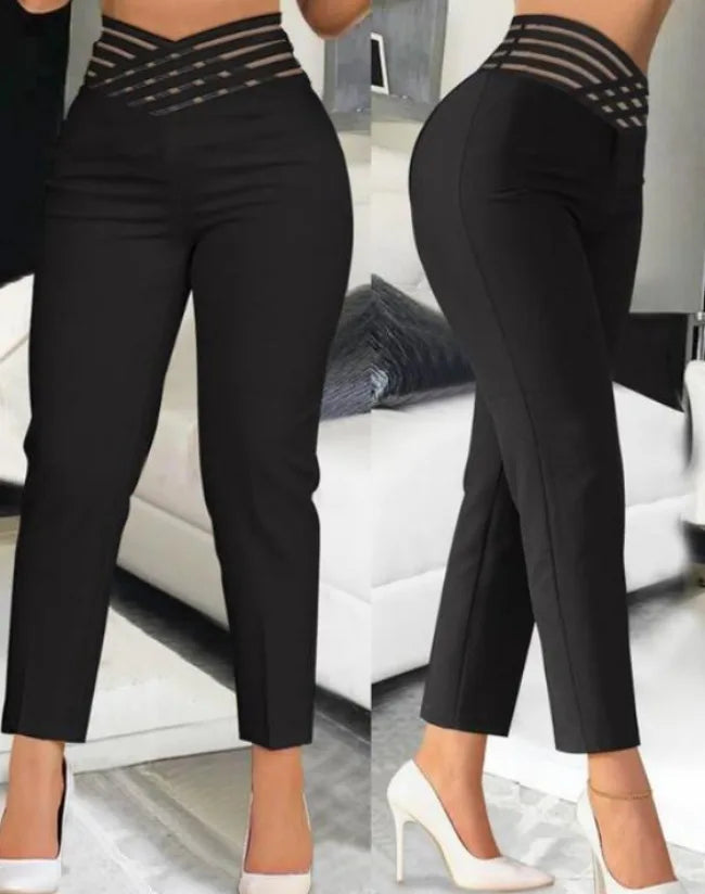 Chic Vintage High Waist slim Trousers