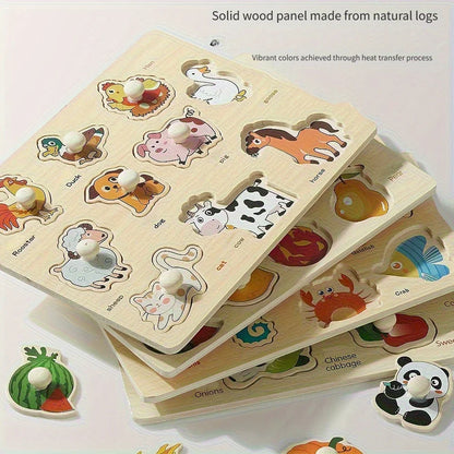 Montessori geometry puzzle board