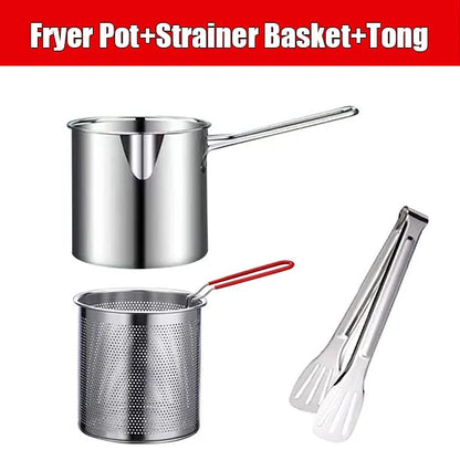 Stainless Steel Deep Fryer Pot