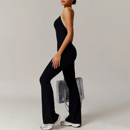 Cross Back Yoga Jumpsuit - MONLANE