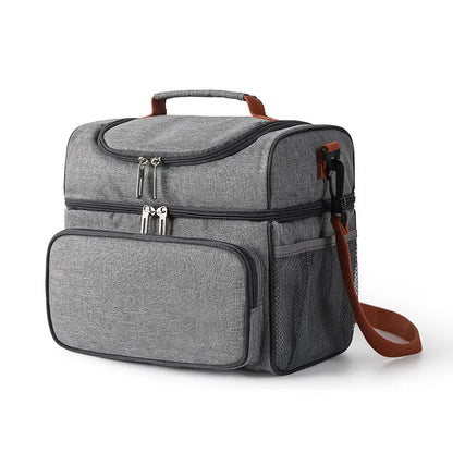 Double-layer Insulated Lunch Bag