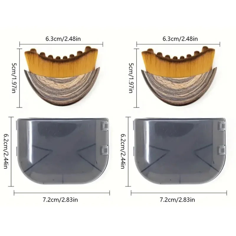Dry brushing face brush, view 11