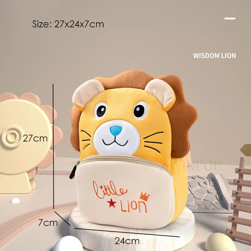 3D Lion School Backpacks