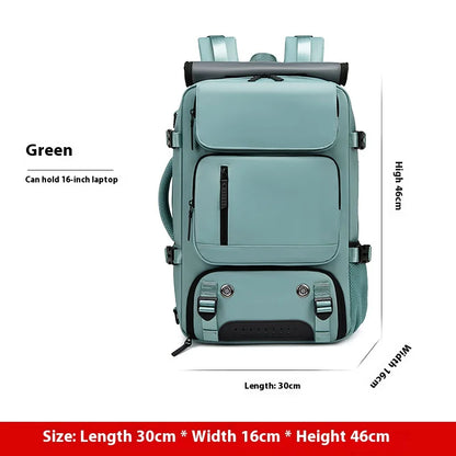 Large Travel Backpack Boardable Backpack USB Charging
