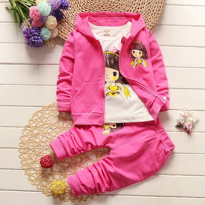 Children Hooded Jacket 3Pc Set