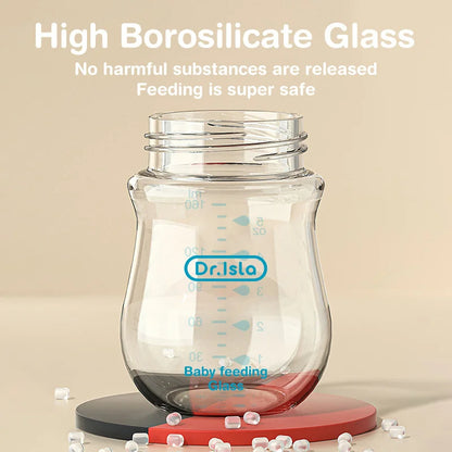 Wide-caliber Nursing Glass Bottles for new borns