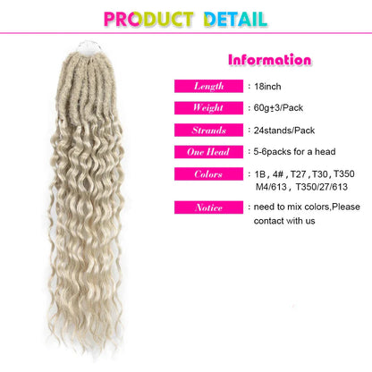 Synthetic Goddess Locs Crochet Braids A