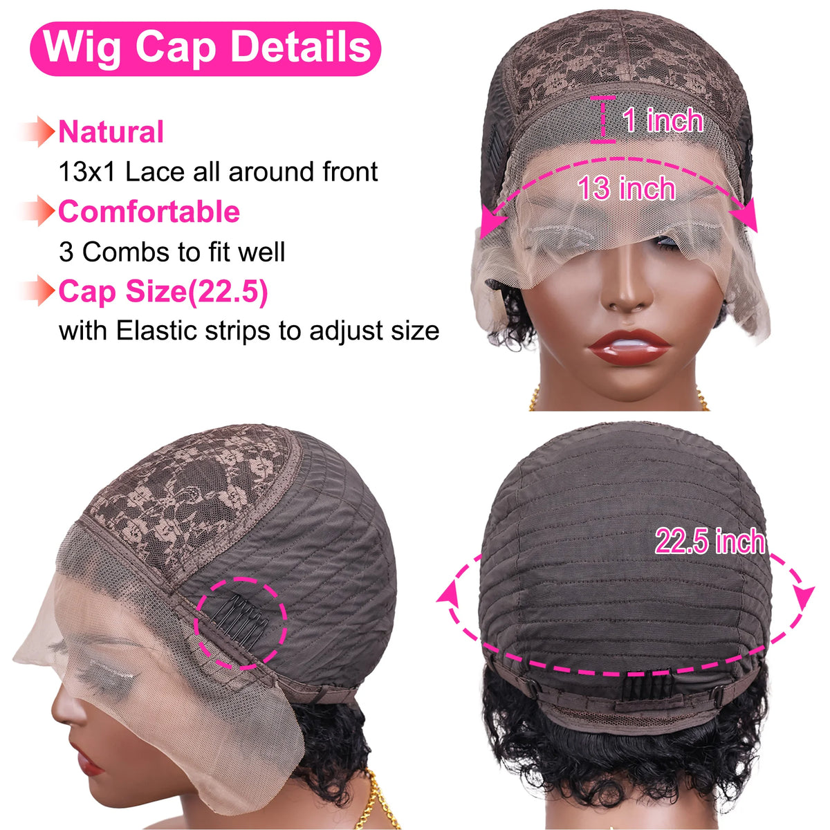Pixie Cut Wigs Human Hair Short