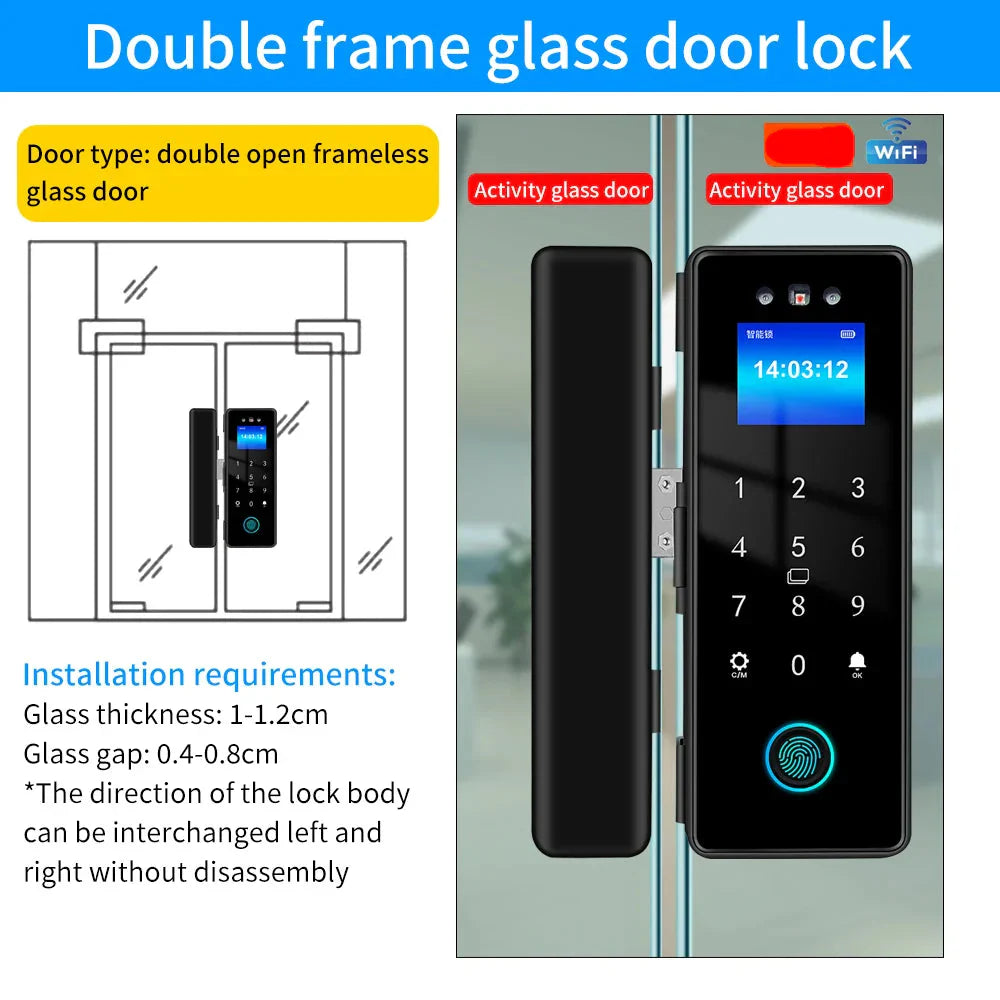 3D Face Recognition Smart Glass Lock