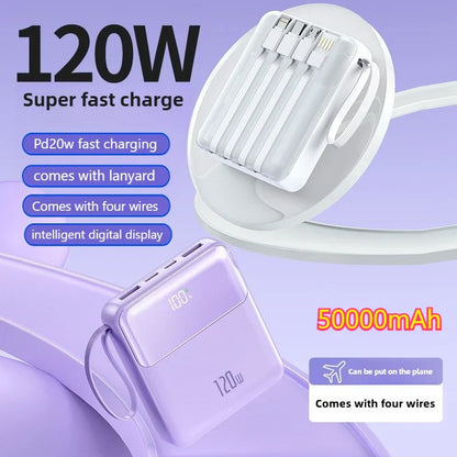 Portable 120W Fast Charging Power Bank