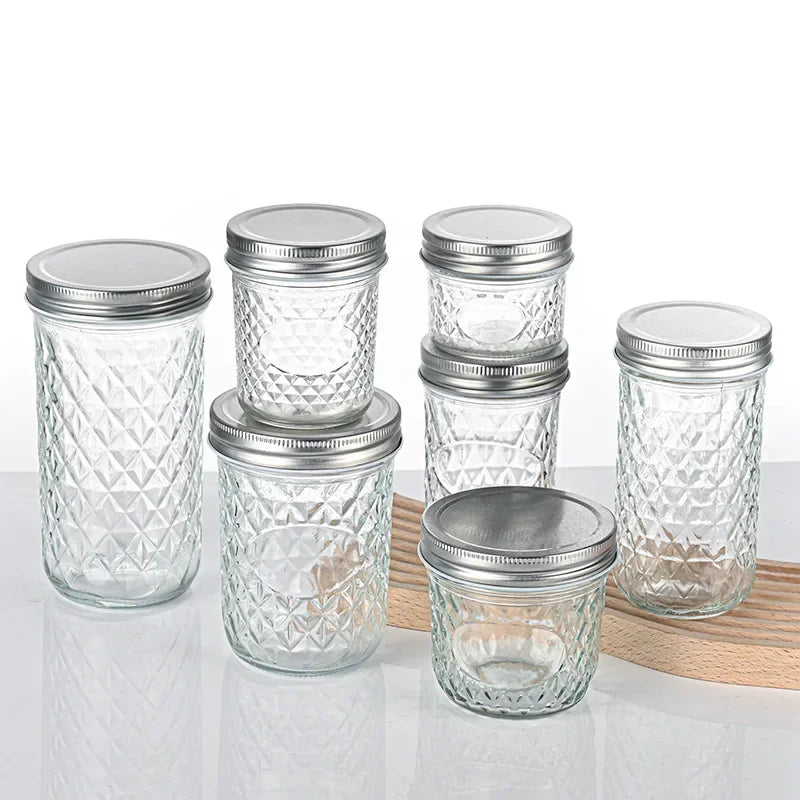 Canning Jars With Food grade safe metal Lids