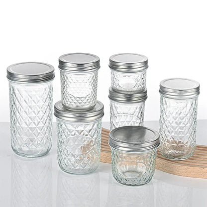 Canning Jars With Food grade safe metal Lids