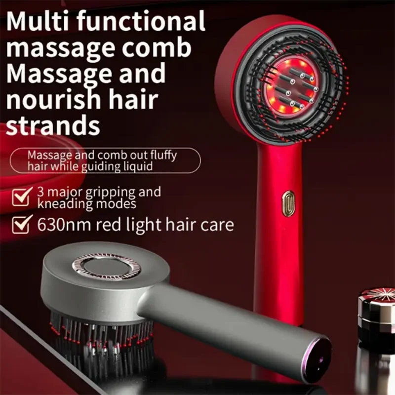 Electric Scalp Massager with Red Light