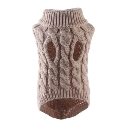 Turtleneck Knitted Dog Sweater