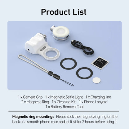 Magnetic Phone Camera Shutter Grip