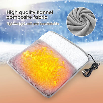 Soft Plush Electric Foot Heating Pad