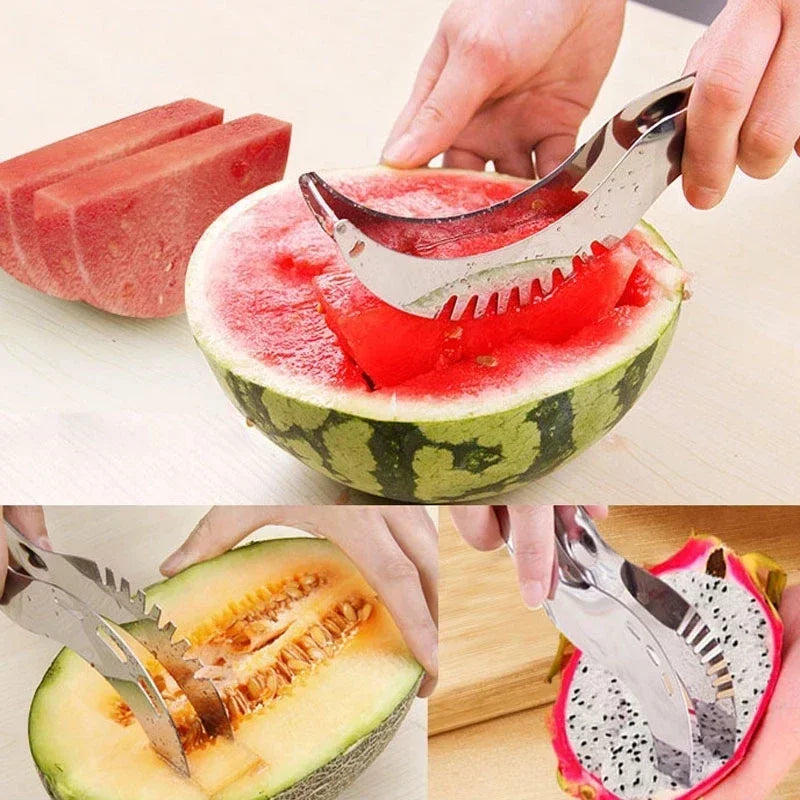 Watermelon Cutter Stainless Steel Salad Fruit Slicer