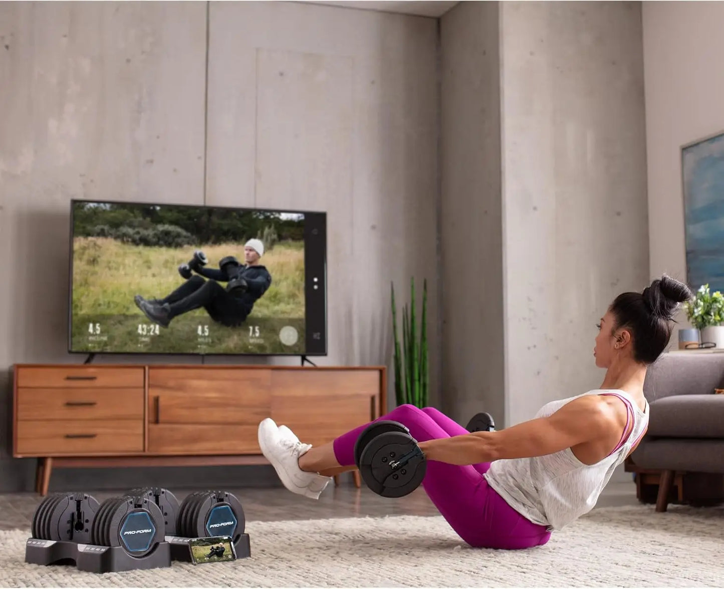 Adjustable Dumbbells Set 10-50 lbs