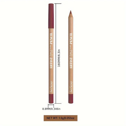 6pcs Velvet Matte Lip Liner Set