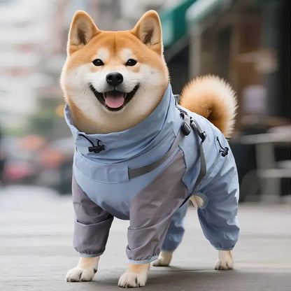 Waterproof Reflective Dog Raincoat