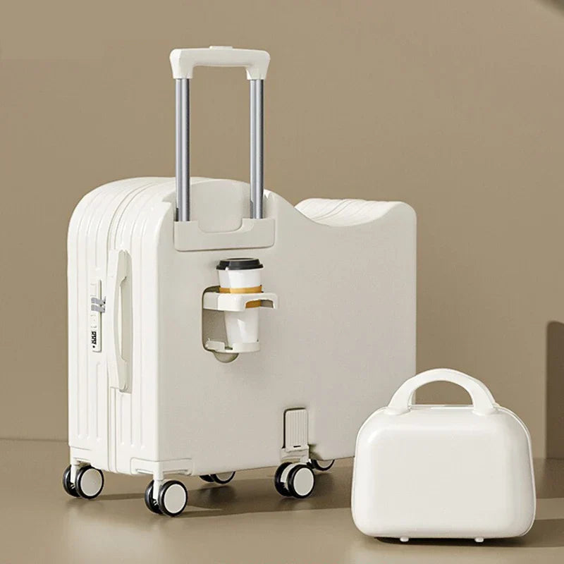 Children's Luggage Set with USB Cup Holder