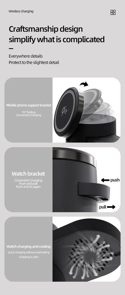 qi2 Wireless Charger with Night Light