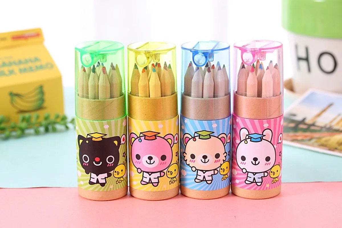 12 Color Pencil Crayon Set