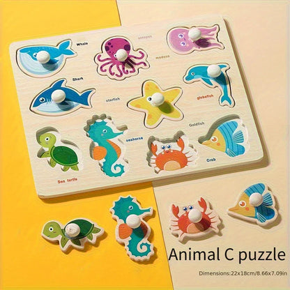 Montessori geometry puzzle board