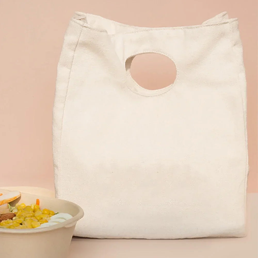 Canvas Tote Thermal Lunch Bag