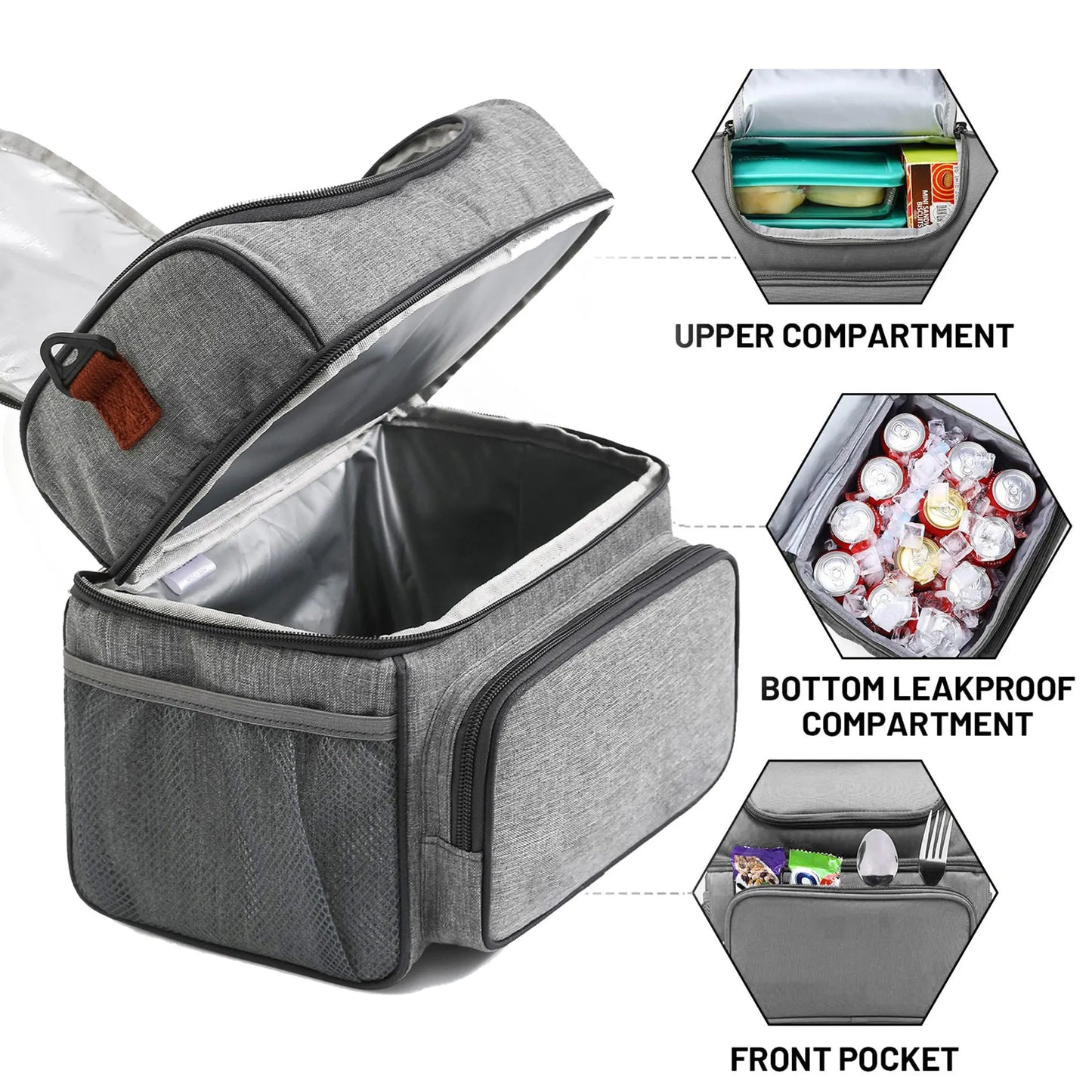 Double-layer Insulated Lunch Bag