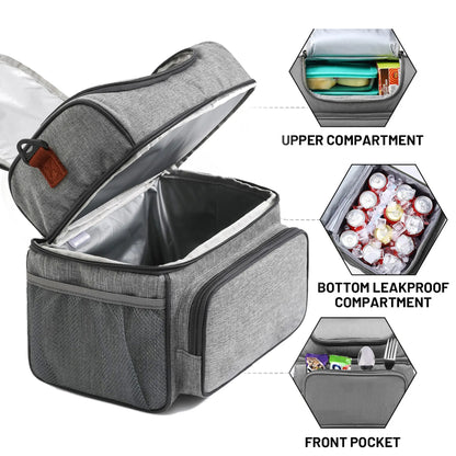 Double-layer Insulated Lunch Bag