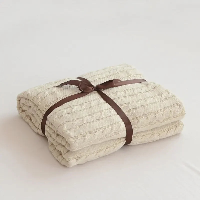 Cotton Knitted Blanket