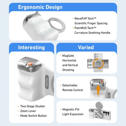 Magnetic Phone Camera Shutter Grip