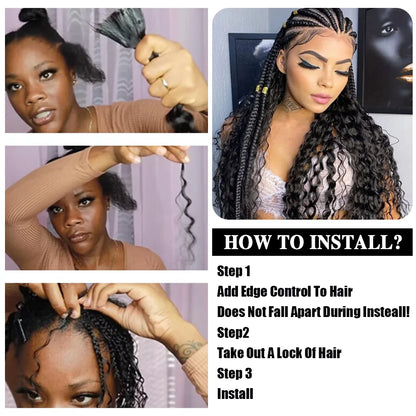 2 Bundles Human Braiding Hair for Boho Braids