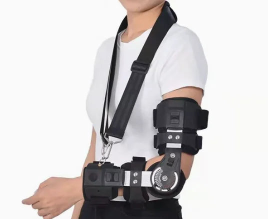Elbow brace and arm sling, view 9