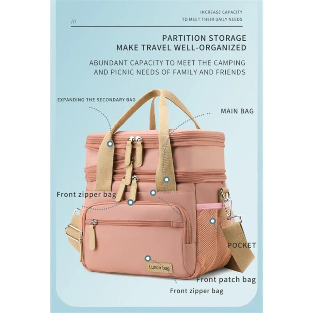 Insulated Dual Compartment Lunch Box