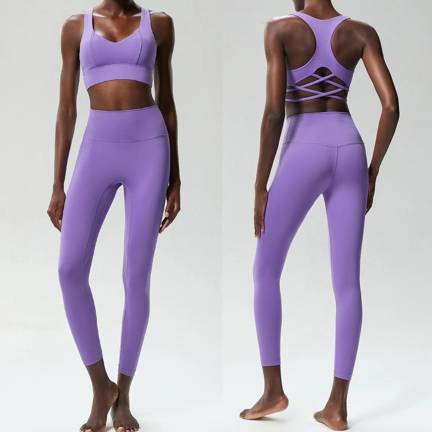 Two Pieces Buttery Soft Gym Suit