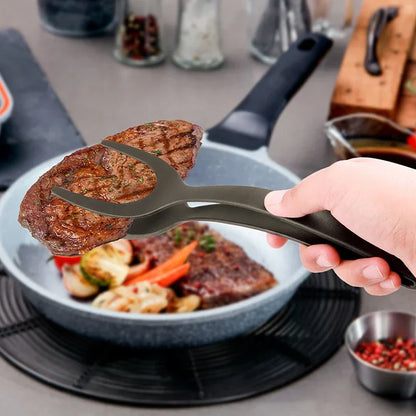 2 in1 Silicone Clip Spatula for Frying