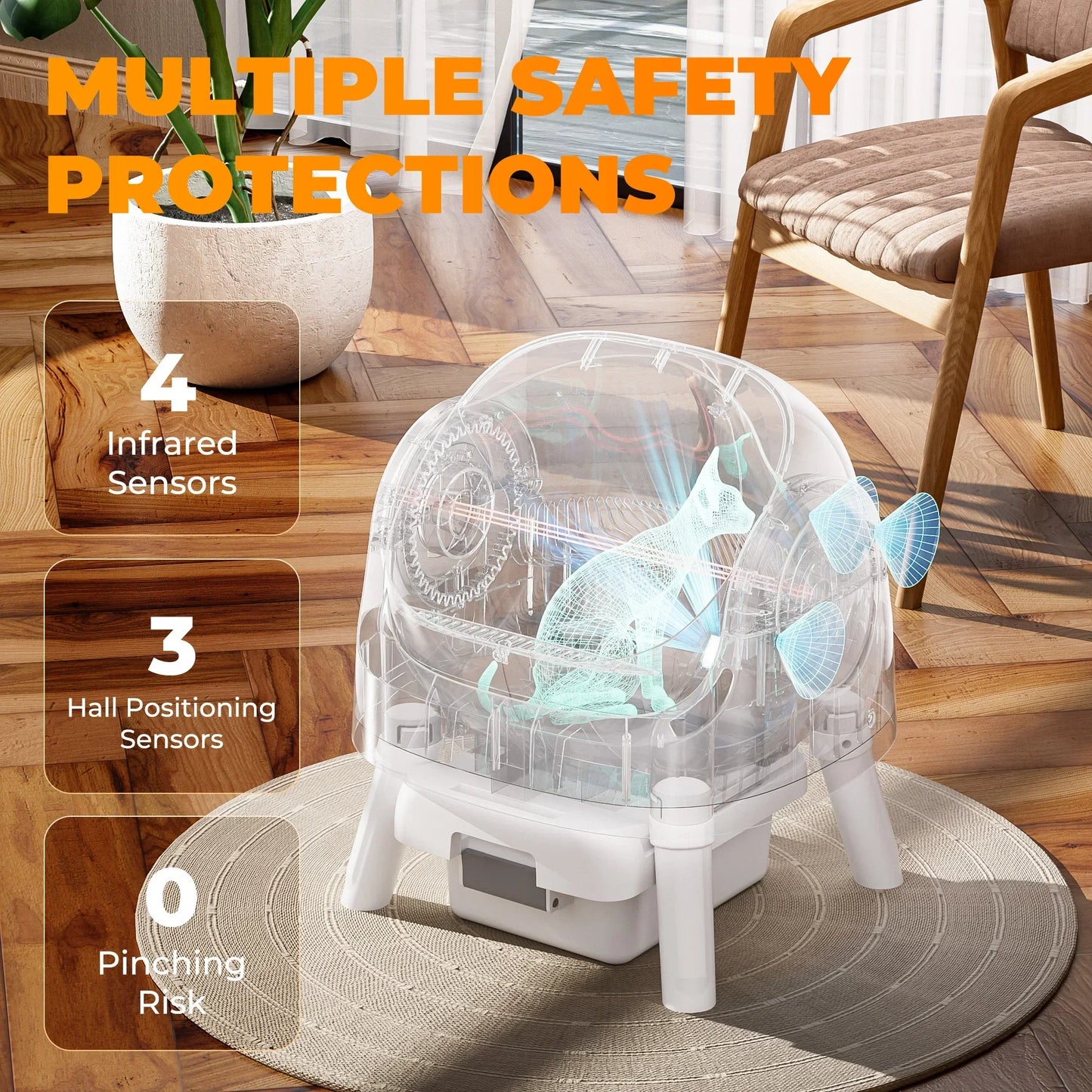 PetPivot AS11 Open-Top Automatic Self Cleaning Cat Litter Box