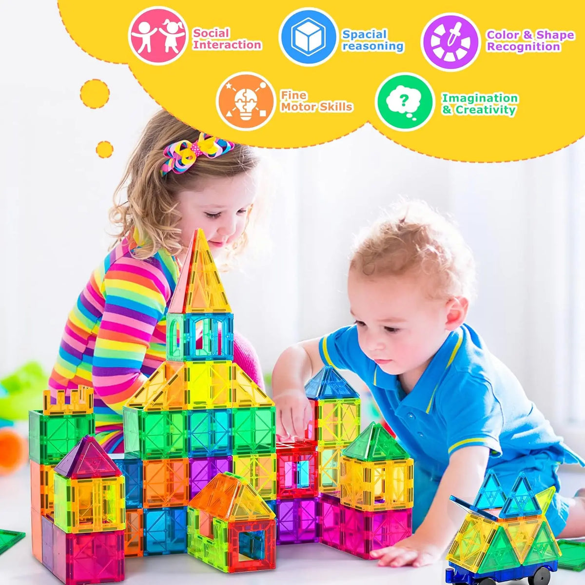STEM Learning Magnet Construction Set