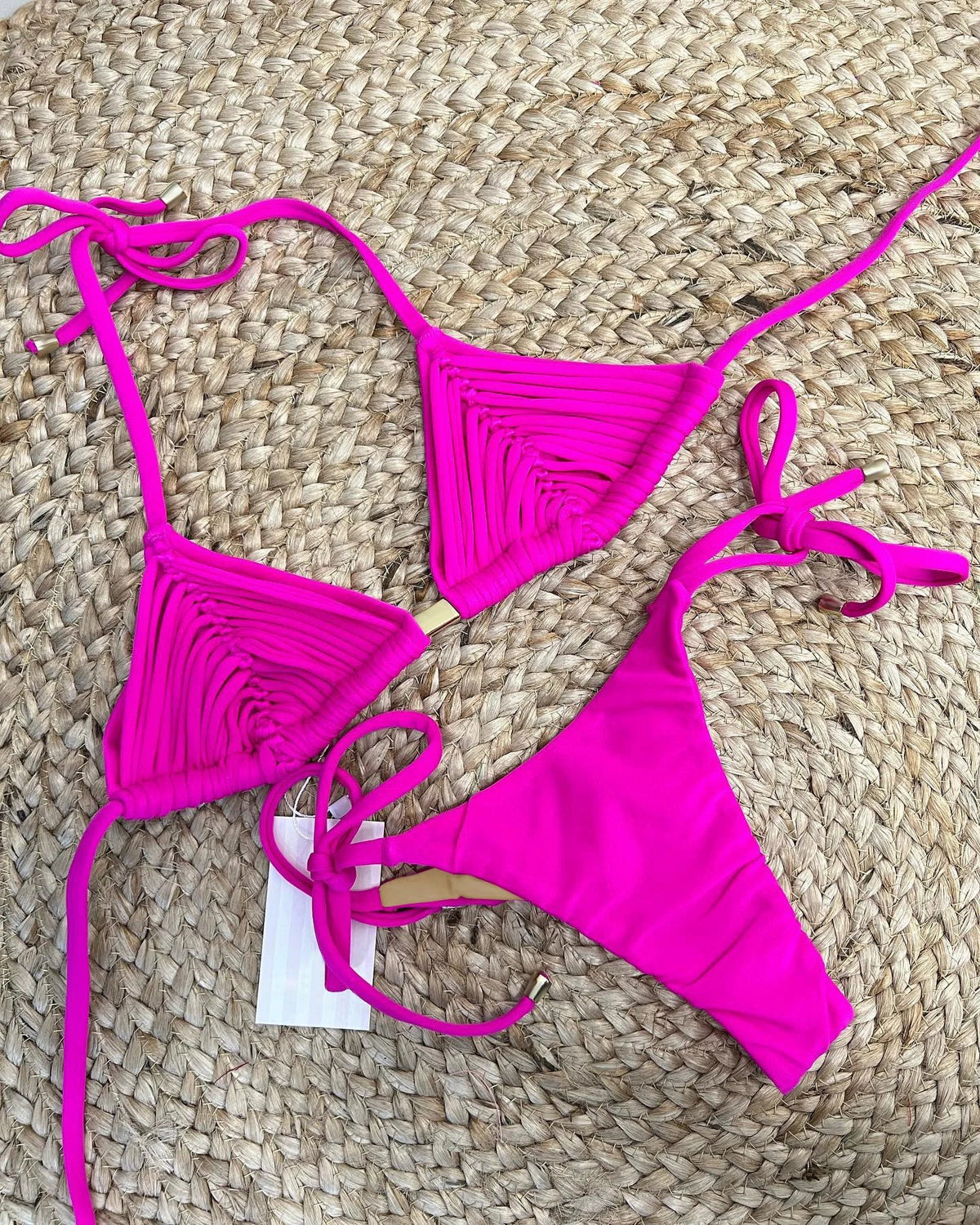 Ruched Triangle Brazilian Bikini in 13 Colors