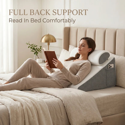 Memory foam wedge pillow set, view 6